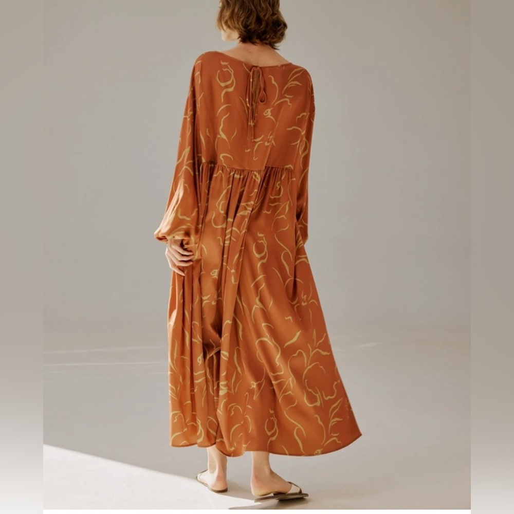 NAP Loungewear NWT Boho Maxi Print Dress Size S - Picture 2 of 13